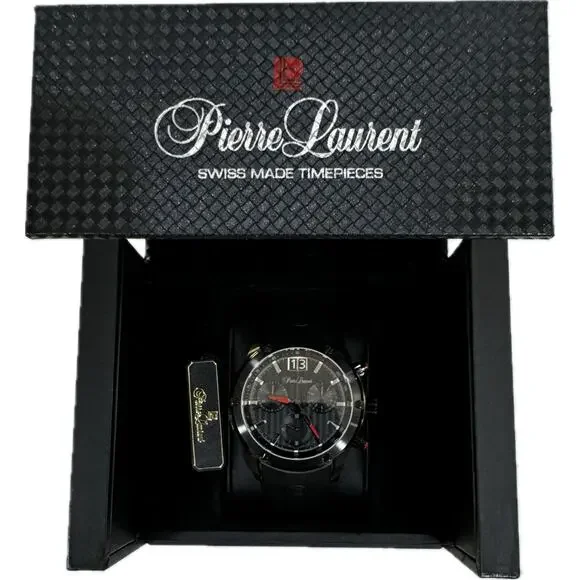 Pierre Laurent Men's Performance Swiss Chronograph Watch 45mm Luxury NWT $850